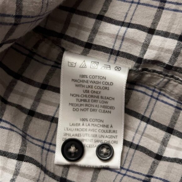 Salt Valley Western Shirt Mens Size XL Long Sleeve Pearl Snap Button Plaid Gray - Picture 5 of 5